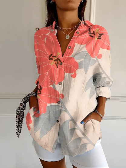 EMILY | FLORAL BREEZE BUTTON-UP SHIRT